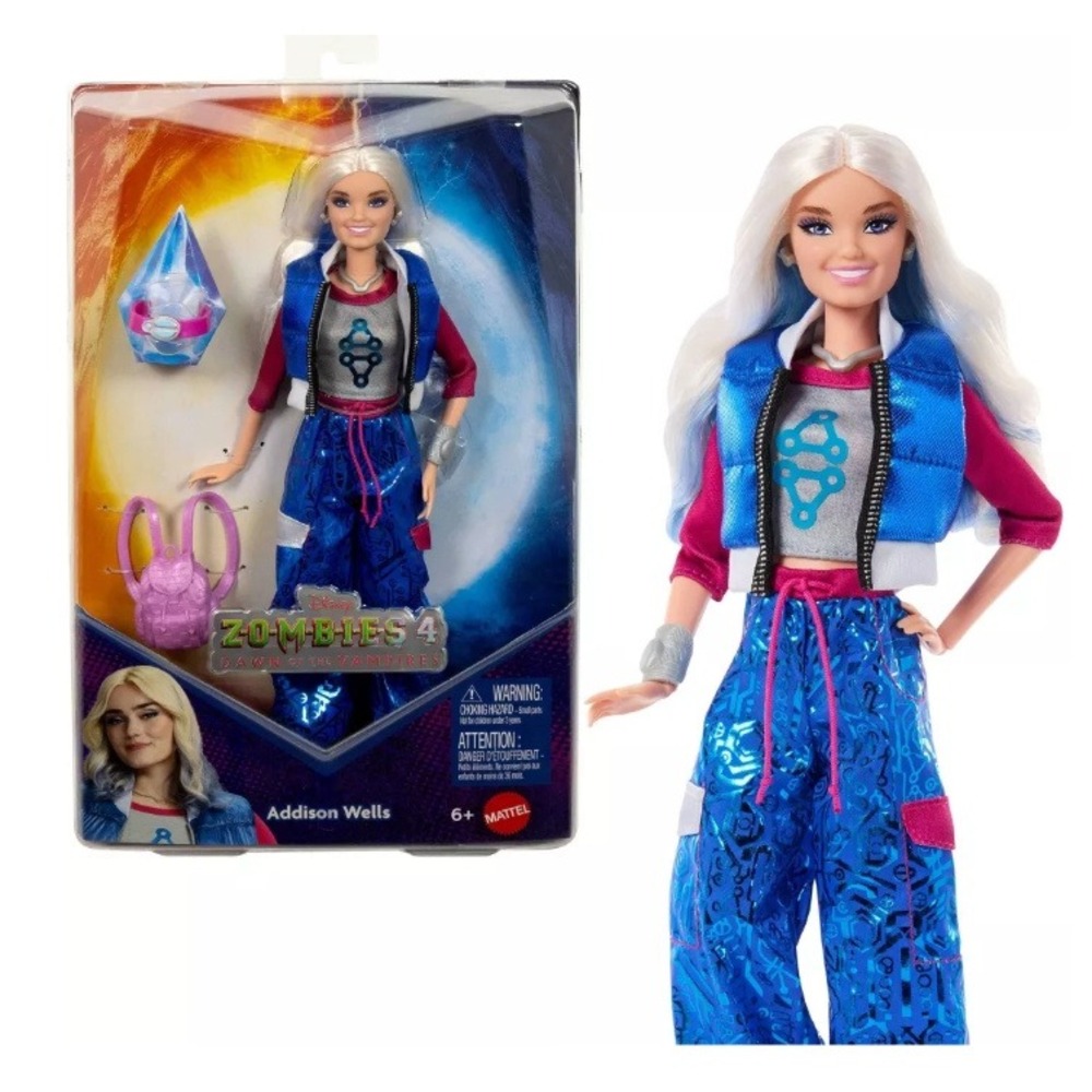 Disney Zombies 4 Dawn of the Vampires Addison Wells Doll Mattel New